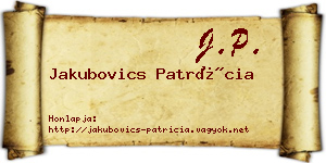 Jakubovics Patrícia névjegykártya